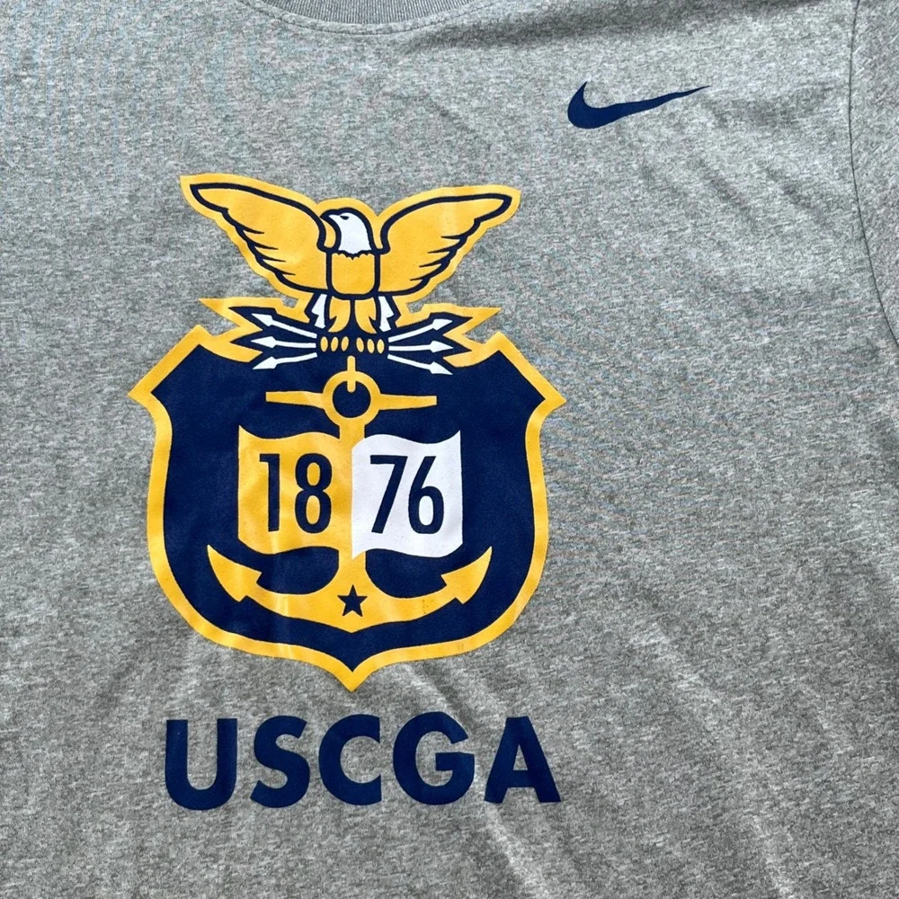 Nike USCGA Coast Guard Academy Dri-FIT Legend LS Tee Gray Mens S M22284